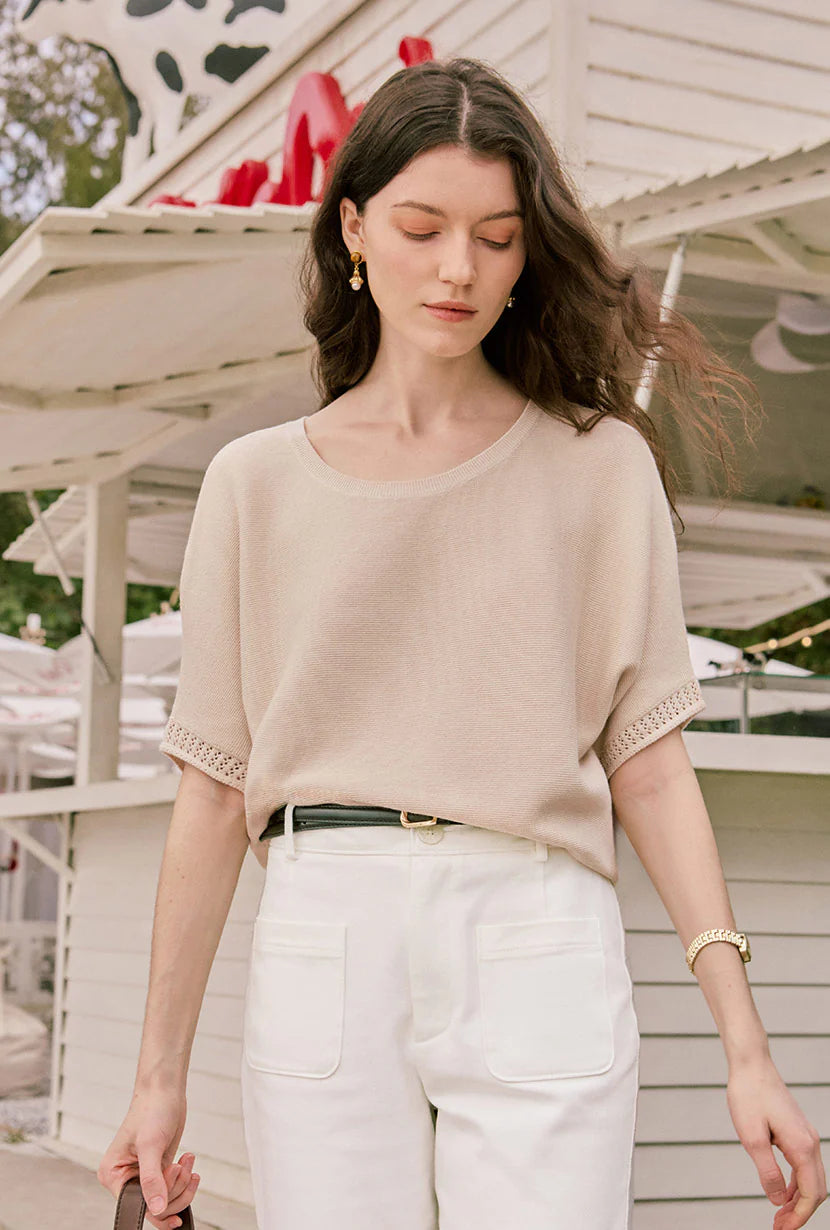 Franco Cotton Knit Top