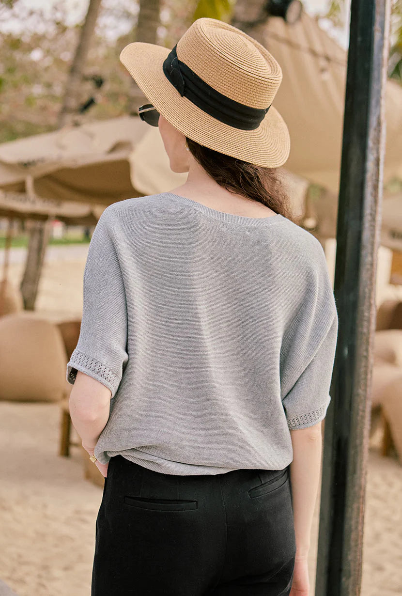 Franco Cotton Knit Top