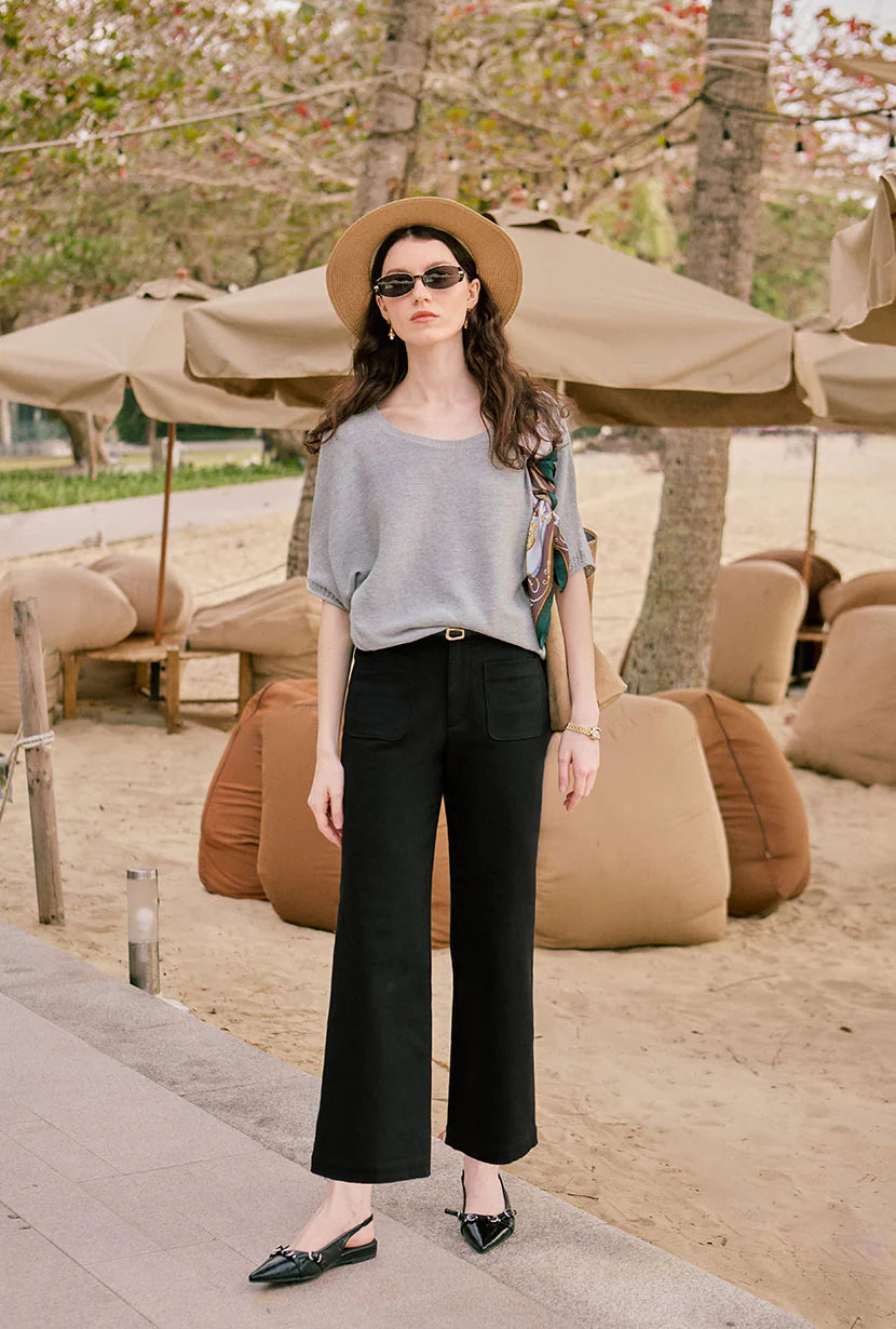 Franco Cotton Knit Top