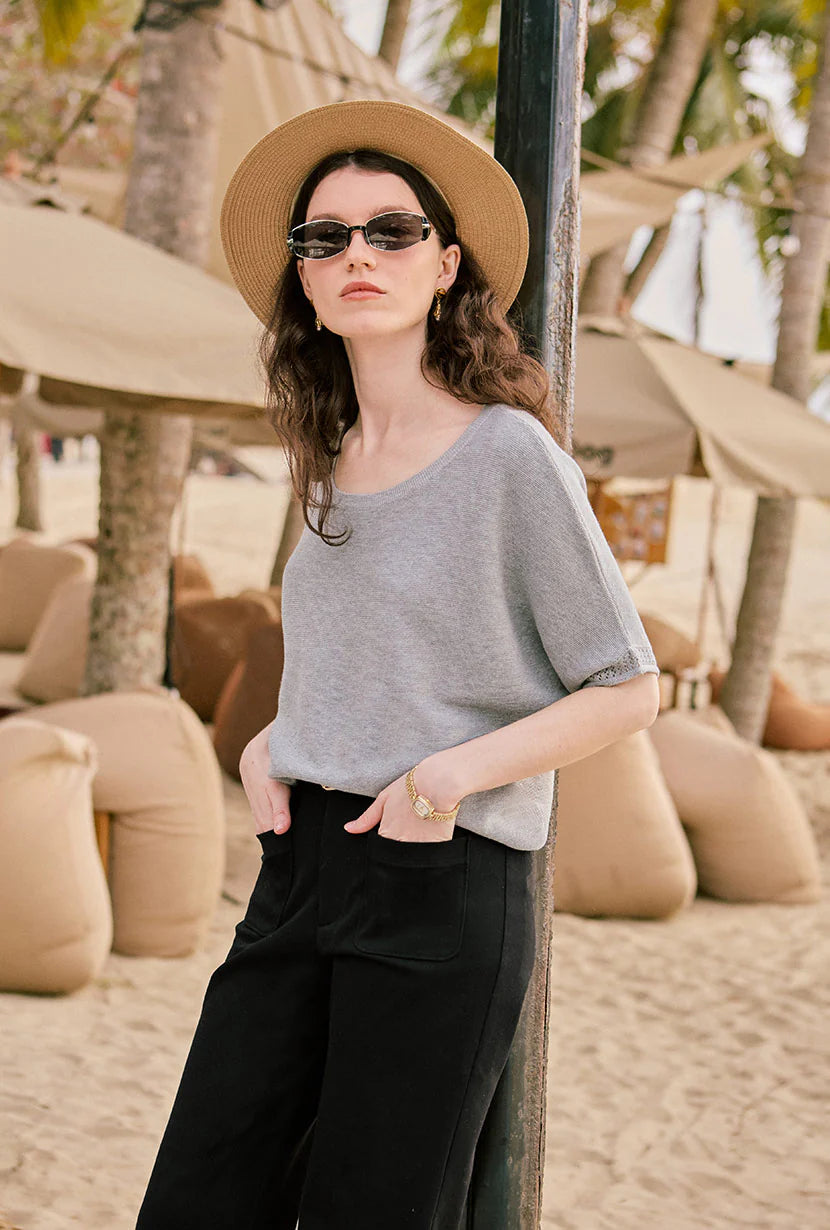 Franco Cotton Knit Top