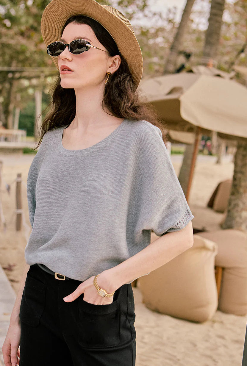 Franco Cotton Knit Top