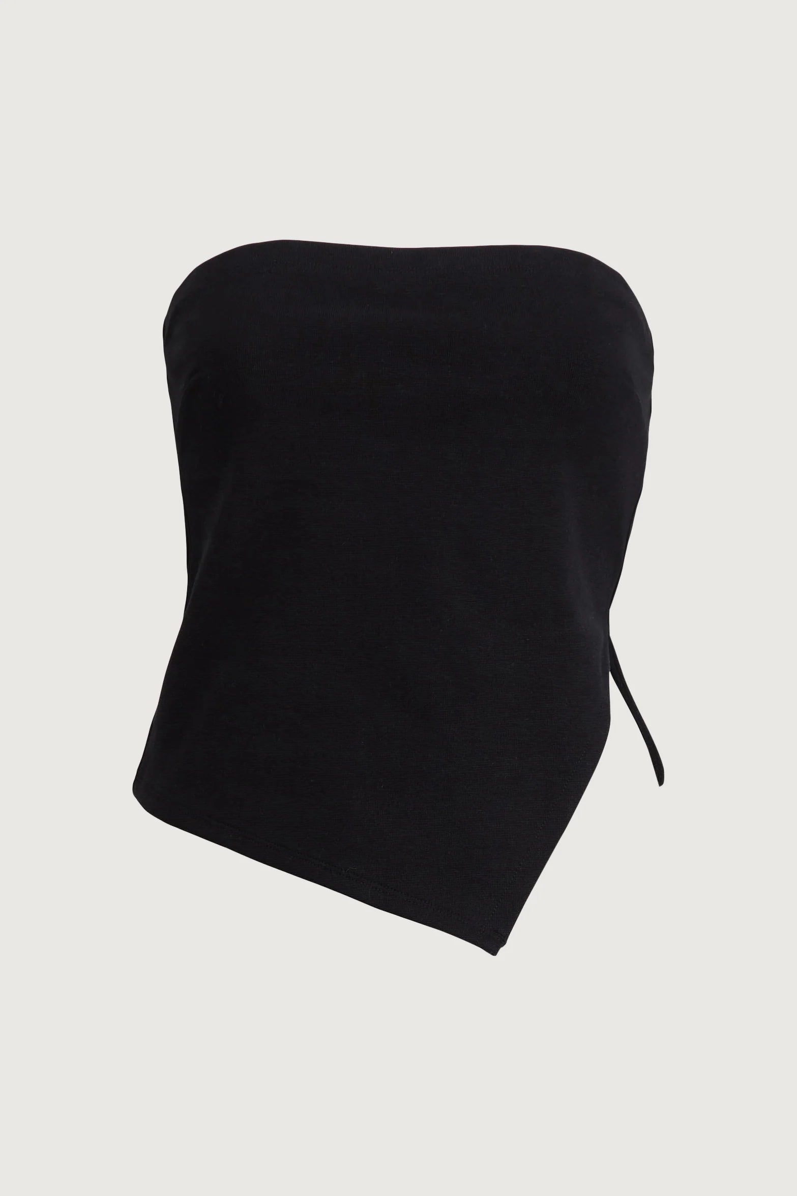 Cropped Tube Top with Side Slit