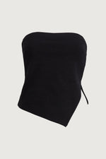 Cropped Tube Top with Side Slit