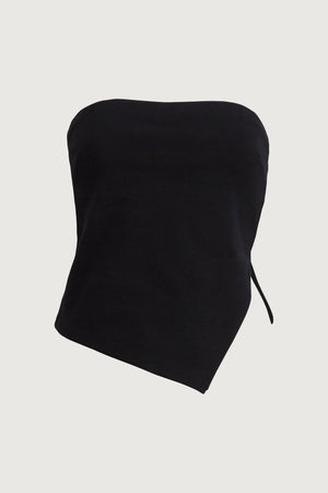 Cropped Tube Top with Side Slit