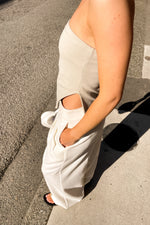Cropped Tube Top with Side Slit