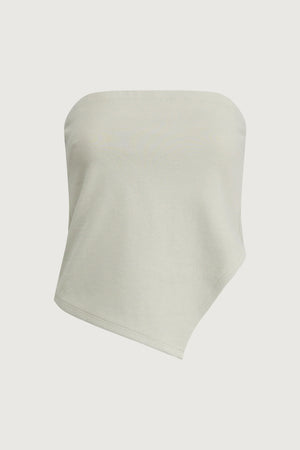Cropped Tube Top with Side Slit