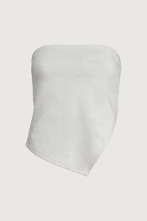 Cropped Tube Top with Side Slit