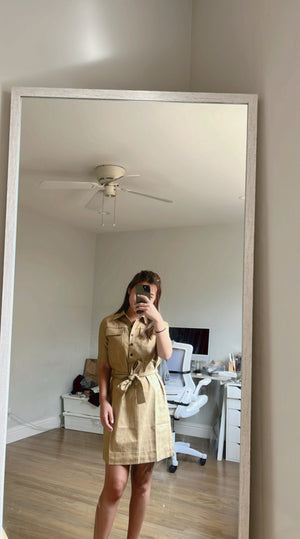 Belted Utility Shirtdress