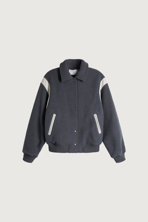 Varsity Wool Blend Bomber