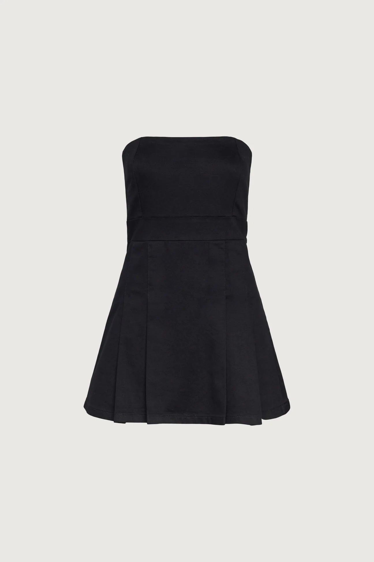 Tube Top Mini Pleated Dress