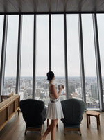 Flowy Embroidered Mini Skort