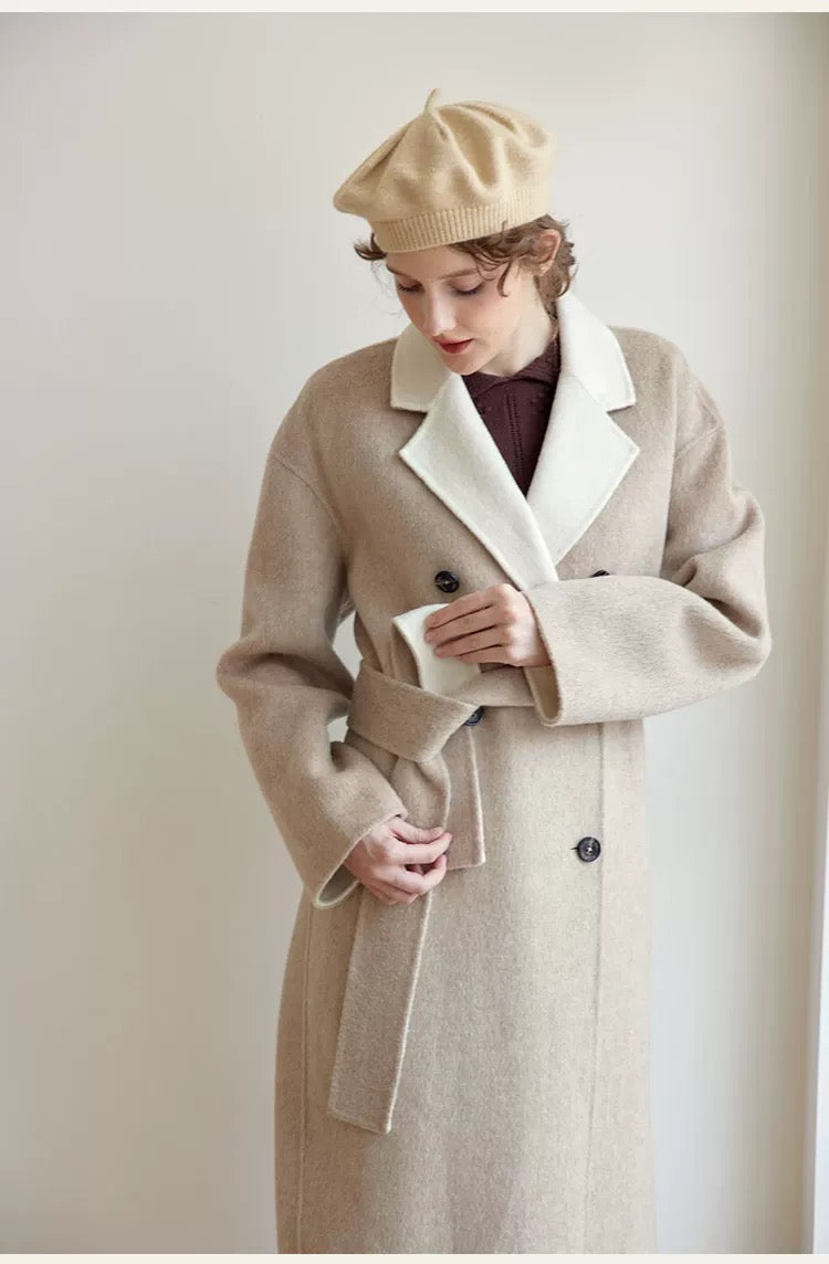 Double-Faced 100% Wool Coat