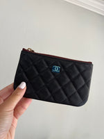 Chanel Classic O Case Pouch Quilted Caviar Mini Black 2298971