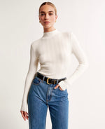 Slim Rib Turtleneck Sweater