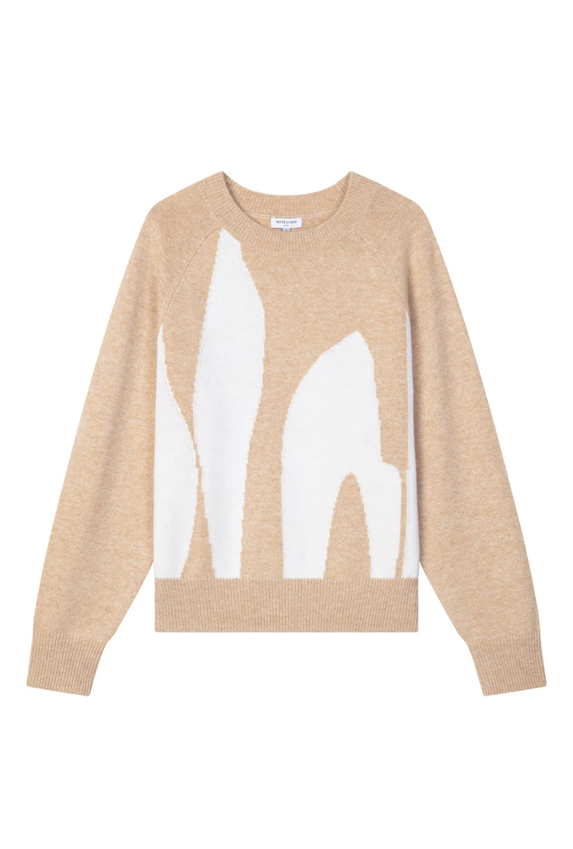 Harley Wool Sweater- Abstract