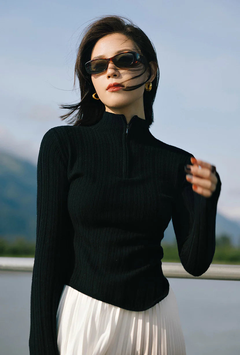 Harlow Wool Sweater - Black