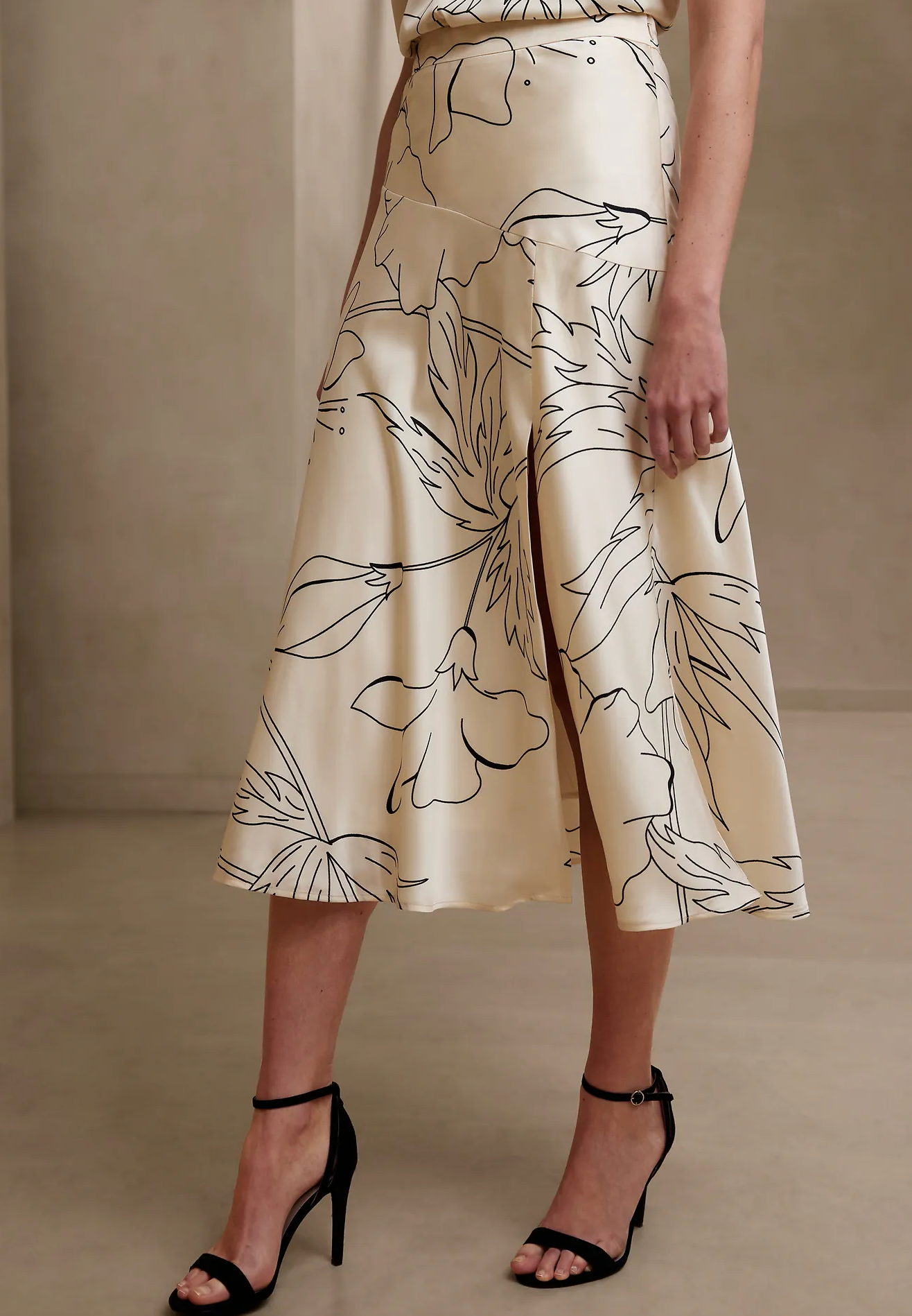 Midi Slip Skirt