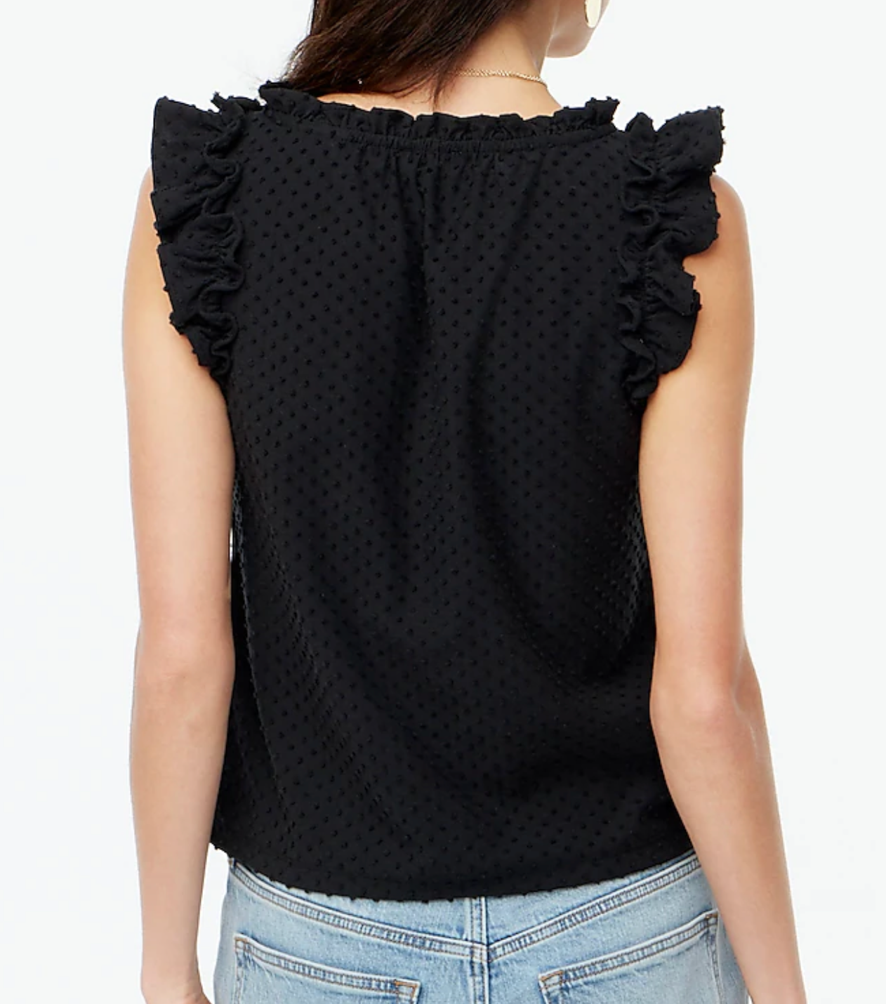Ruffle Clip Dot Blouse