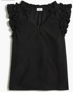 Ruffle Clip Dot Blouse