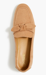 Suede Bow Loafers