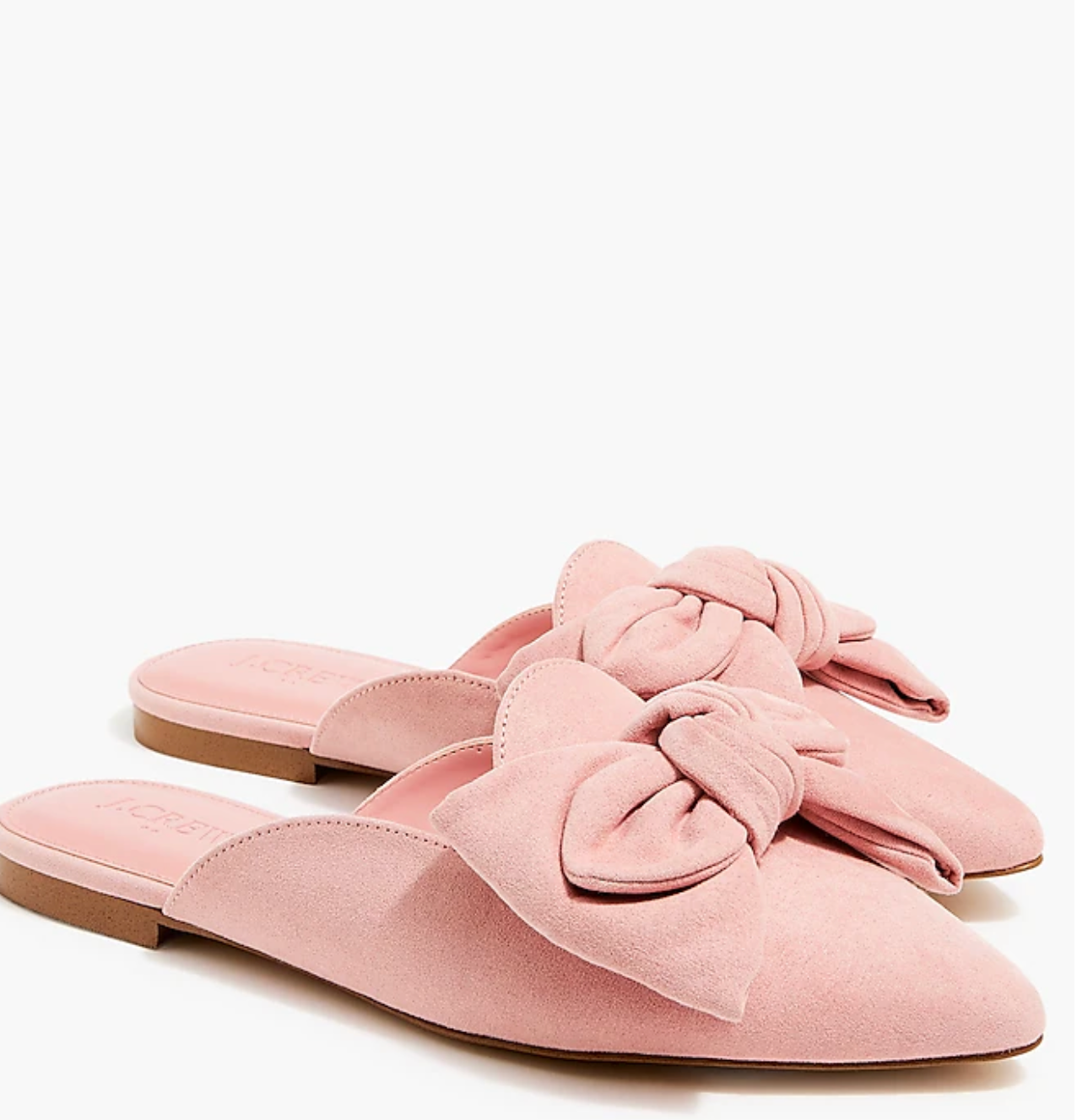 Pointed-toe loafer mules