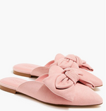 Pointed-toe loafer mules