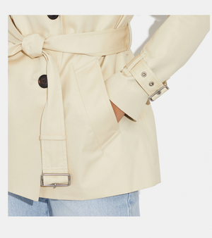 Coach classic short trench coat clearance