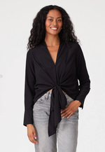 Happy Hour Tie Front Blouse