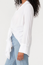 Happy Hour Tie Front Blouse