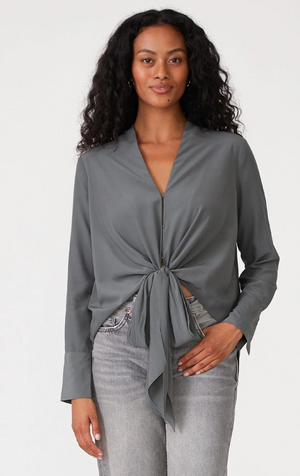 Happy Hour Tie Front Blouse