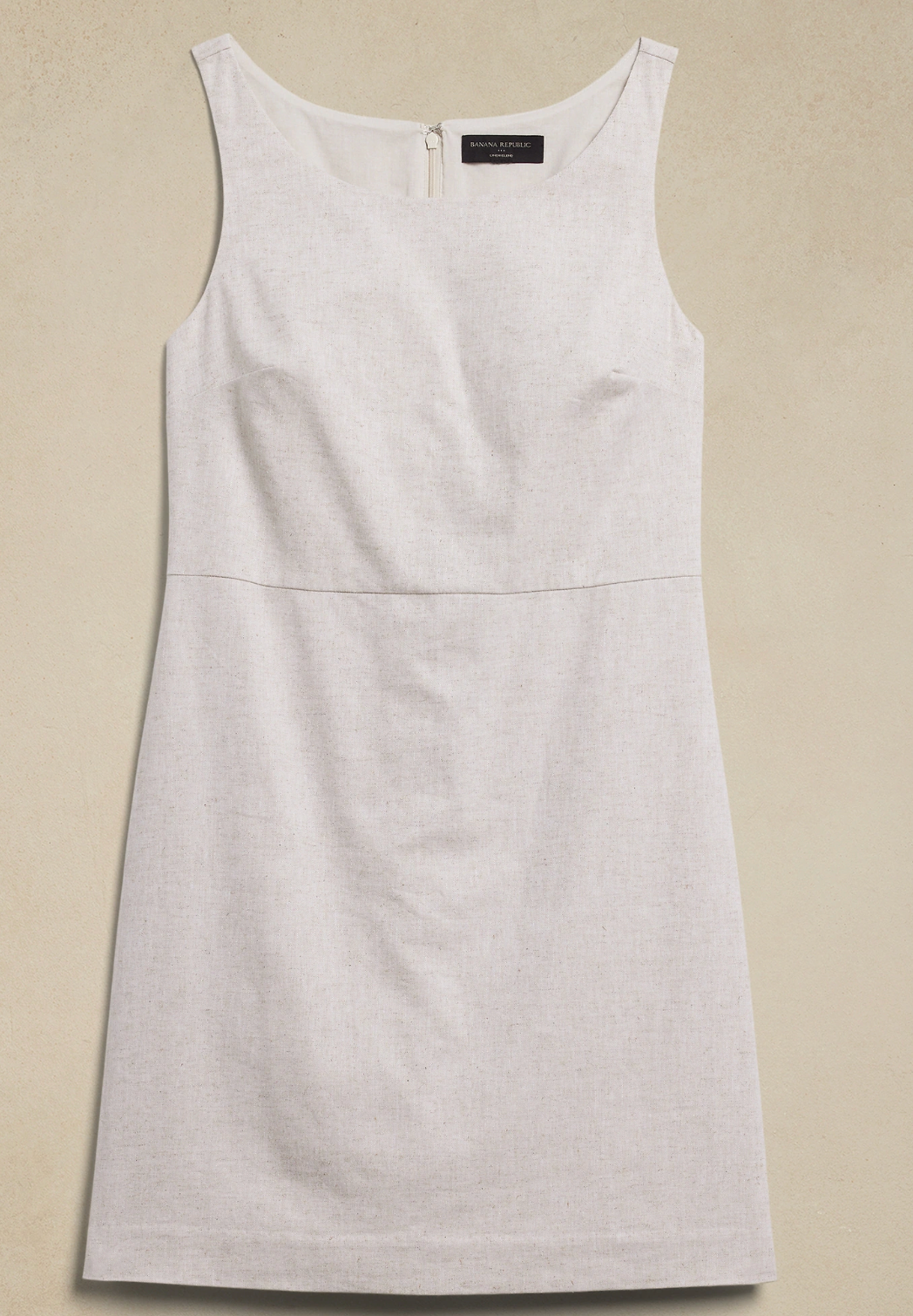 Linen Cotton Sheath Mini Dress