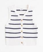 Girls Cropped Button Vest