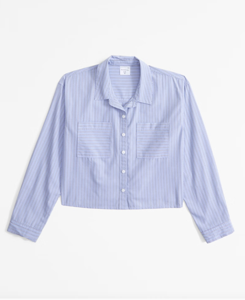 Girls Lightweight Cropped Shirt