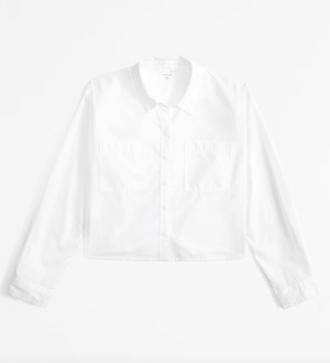 Girls Lightweight Cropped Shirt