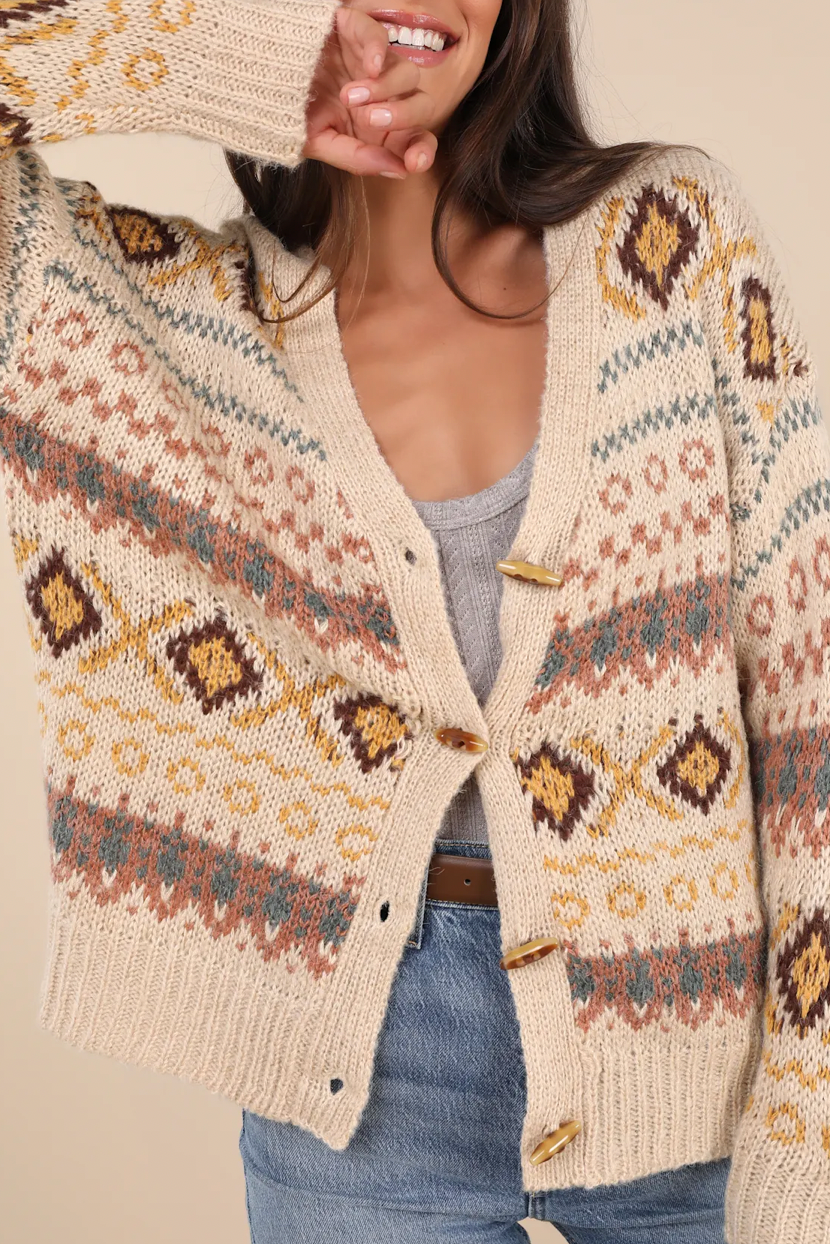 Timelessly Multi Oversized Cardigan Sweater