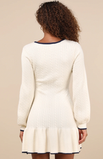 Cable Knit Sweater Mini Dress