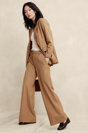 High Rise Sculpted Straight Pants