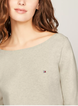 Logo Boatneck Sweater