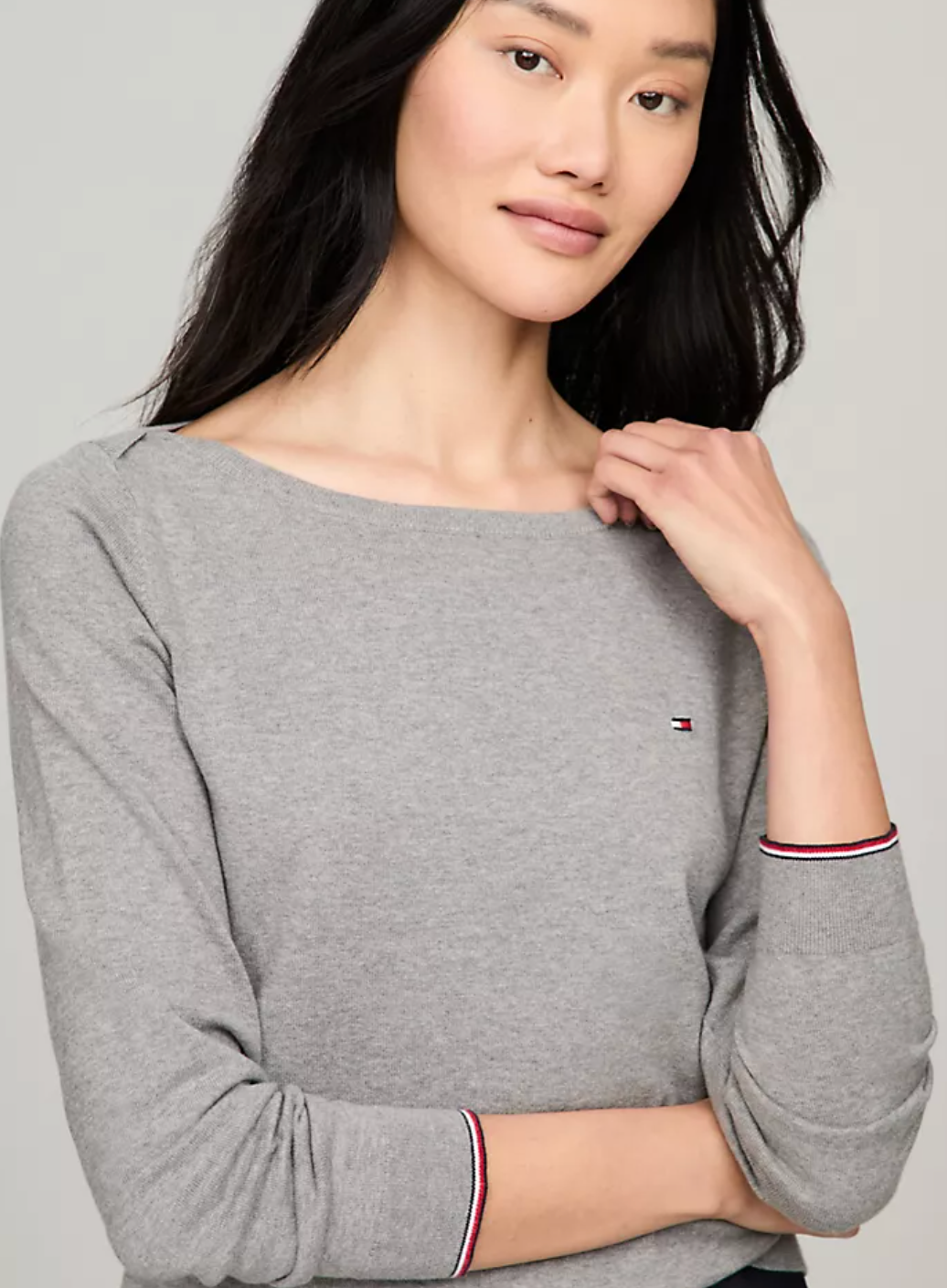 Logo Boatneck Sweater