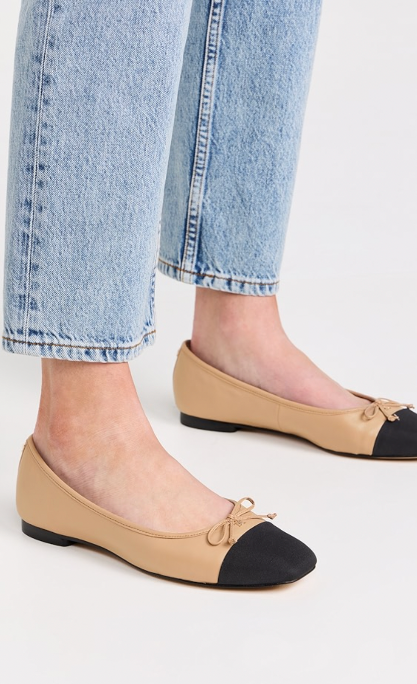 Cap-Toe Ballet Flats