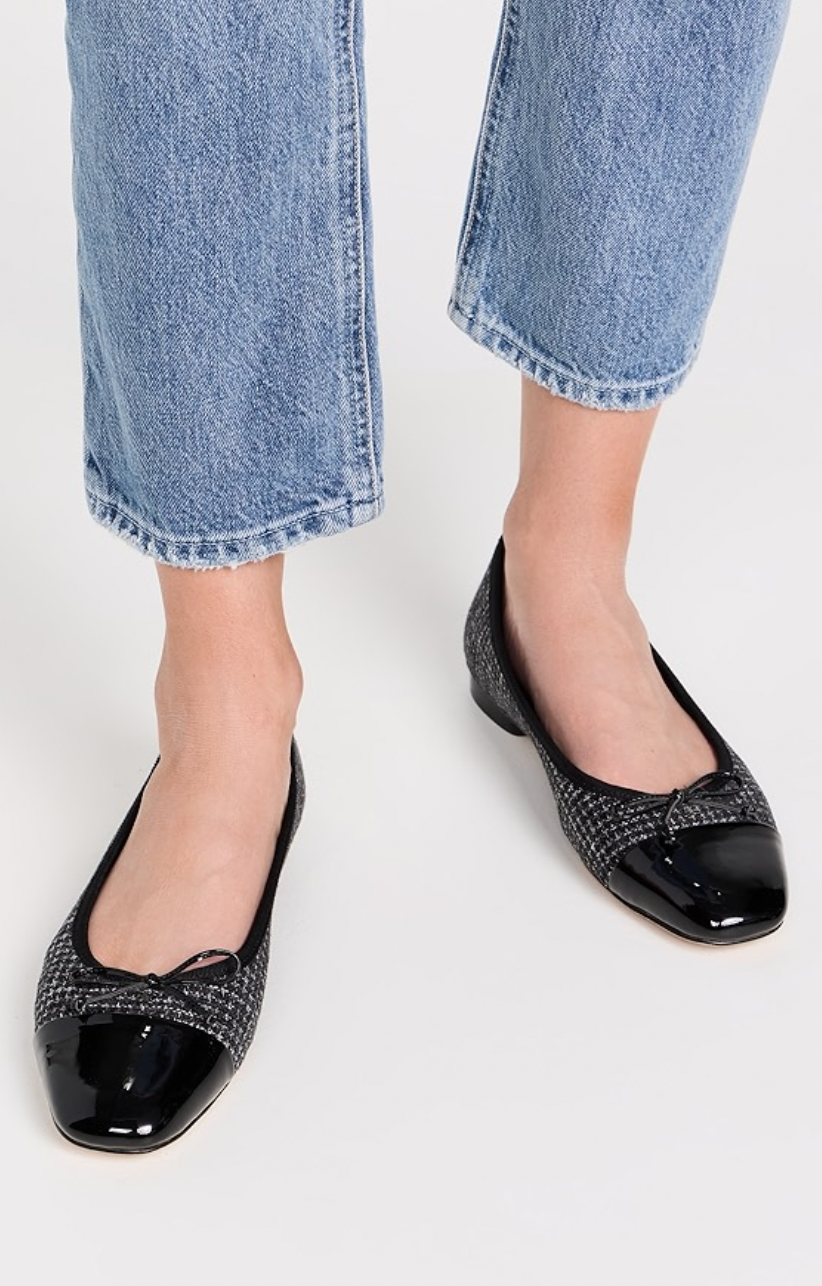 Cap-Toe Ballet Flats