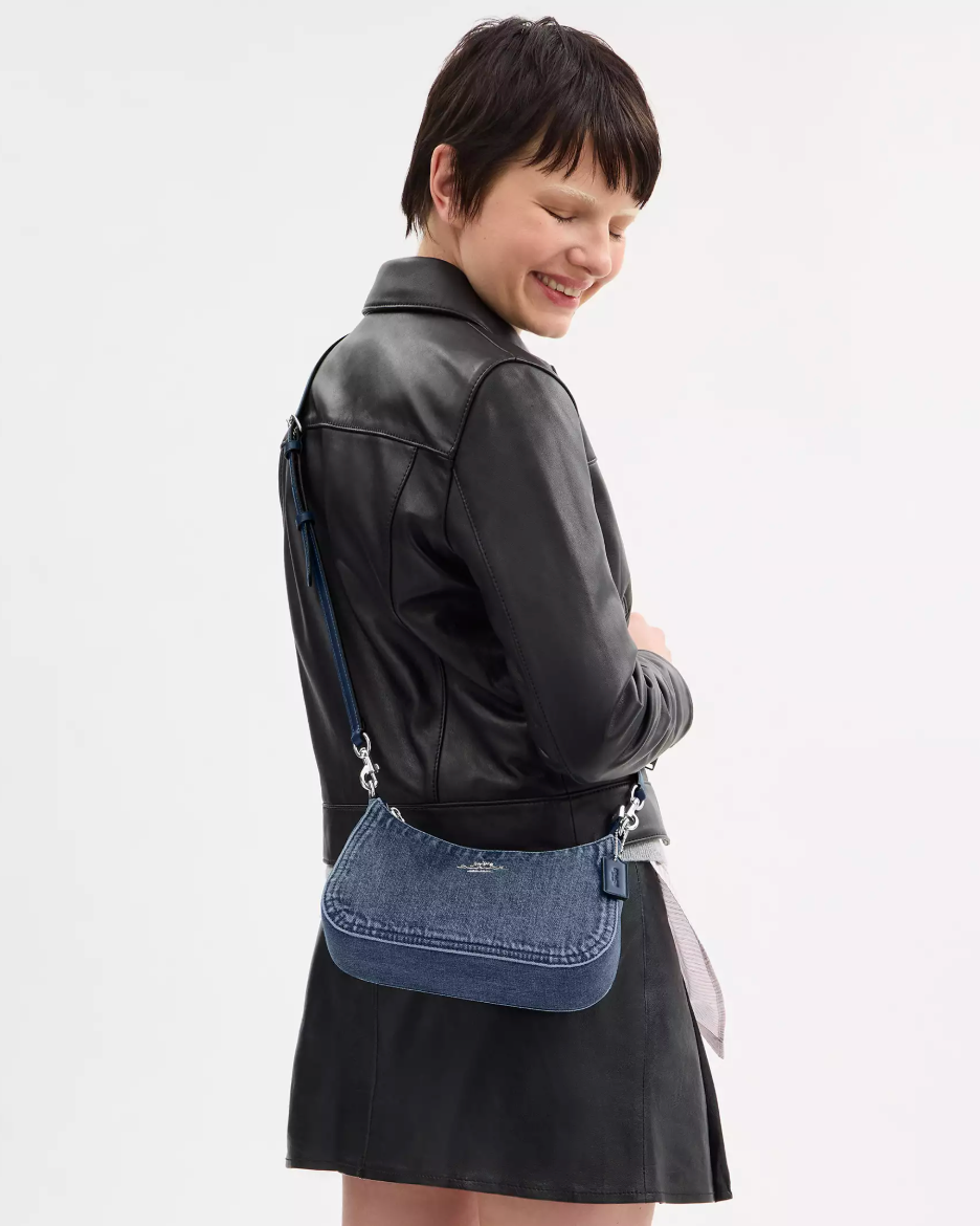 Teri Shoulder Bag in Denim
