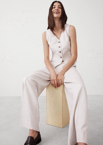 Linen Blend Classic Vest