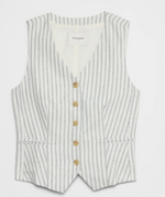 Linen Blend Classic Vest