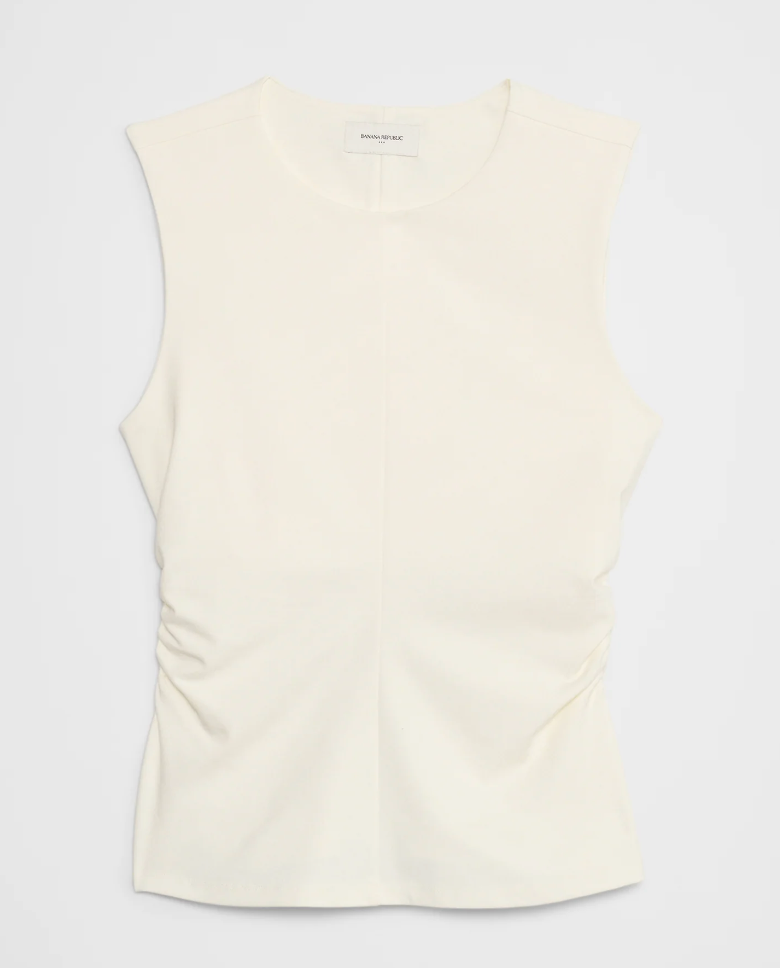 Shirred Waist Ponte Top