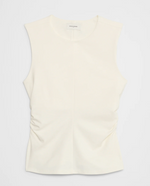Shirred Waist Ponte Top