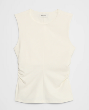 Shirred Waist Ponte Top