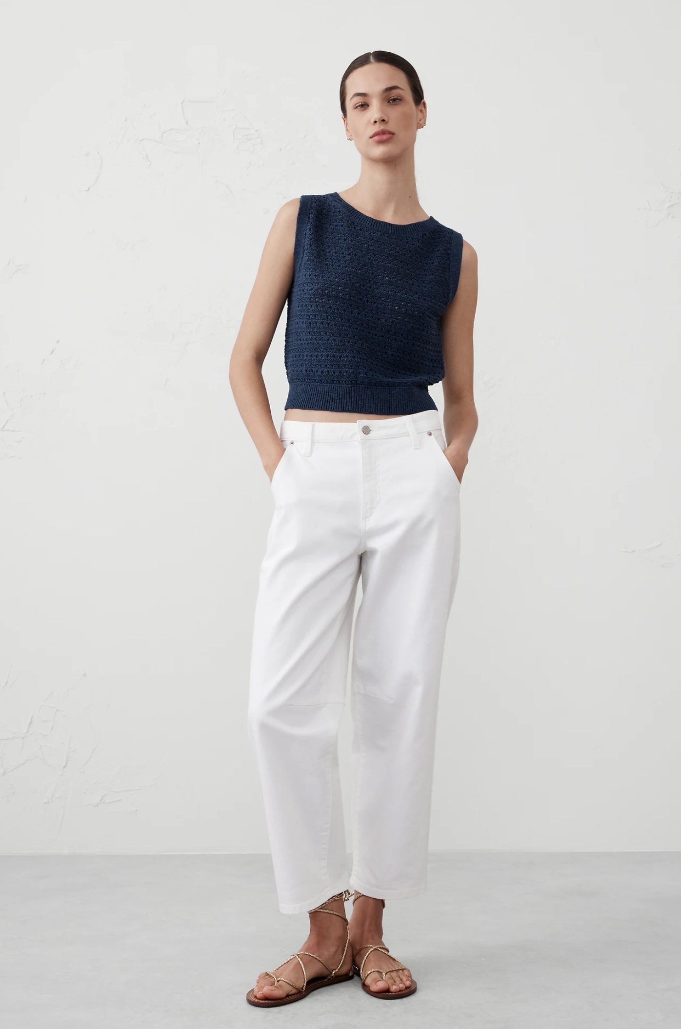 Open Stitch Sweater Tank