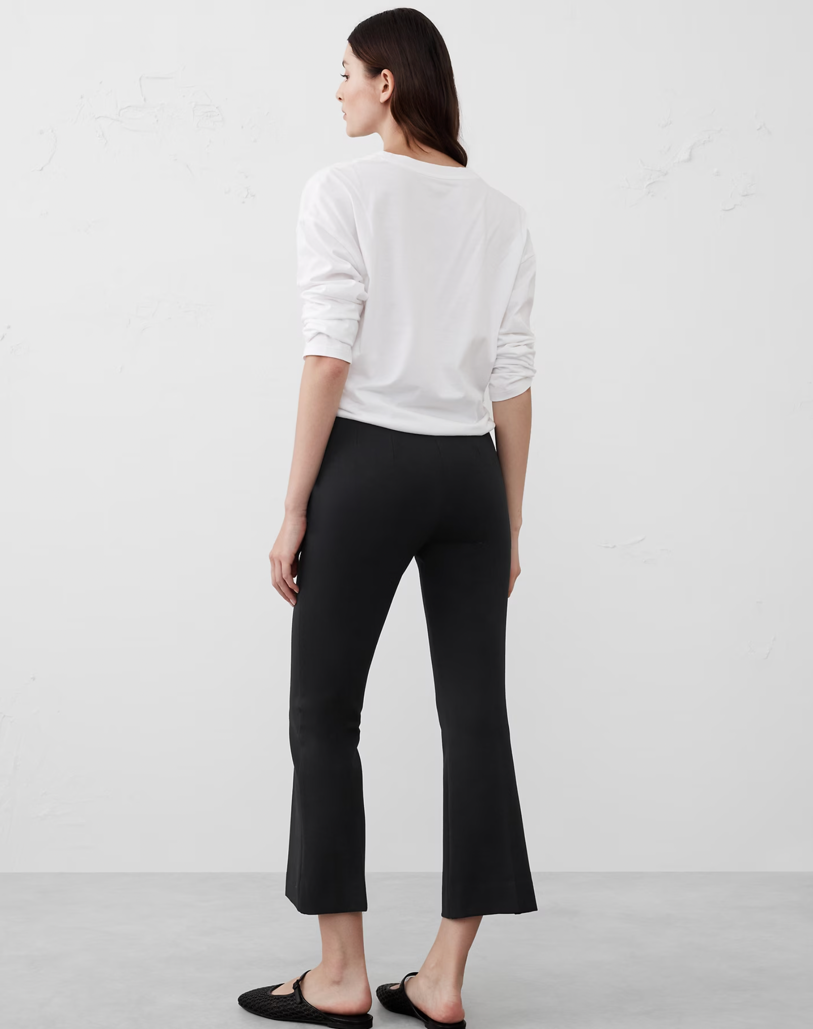 Bootcut Cropped Ponte Pull-On Pant