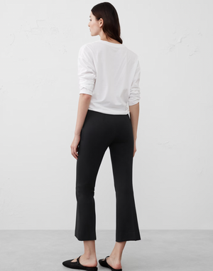 Bootcut Cropped Ponte Pull-On Pant